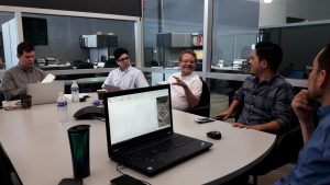 Meeting at CAFA with Boss Carlos, Project Manager Fernando and Carlos plus a Visitor | Aguascaleintes