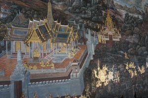 ...But wonderful Wallpaintings LEad the Visitor through the Gallery into Thailand's largerst Library of Medicine and Arts Thai Massgae was Created here and is still Taught Today in Wat Pho | Thailand