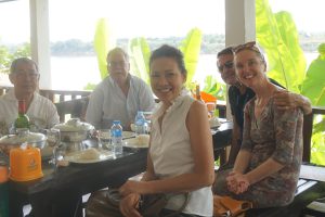 Unbelievable but True: Meeting with Bad Godesberg Neighbours during Lunch at Mekong close to Vientiane | Laos