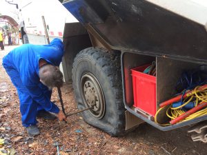 Next Tire Blowout in Savannakhet...