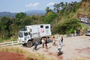 Meeting the only other Overlander Vehicle on that Leg, French Couple coming from South Korea, Khammouane | Laos