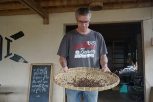 Dry Roasted Beans and Remove Husk: Finished