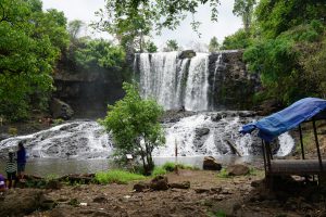 Bou Sraa Water Falls Close to Vietnam is a Must See and Festival to Native People. And full of Corchids and Green Tree Snakes...