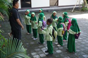 Lombok is Muslim Island and these are the Kids at School close to Senggigi