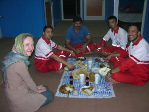 Invitation for Supper in Dash't-E-Luth Red Cross Station | Iran
