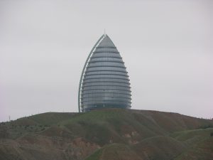 Imitation of Baku's Flame Towers in Ashgabat | Türkmenistan