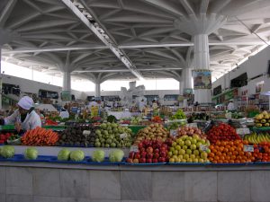 Clean and Orderly Russian Market in Ashgabat| Türmenistan