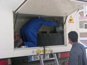 And helpful Peple after Tire Blowout in Dash't-E-Luth | Uzbekhistan| 