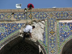 Mosque Repair is Due in Samarkand | Uzbekhistan