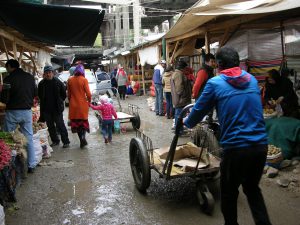 Osh Bazar under Rainy Conditions | Kyrgyzstan