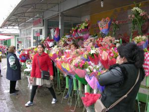 ...Kyrgyzstan Females Like Flowers, too
