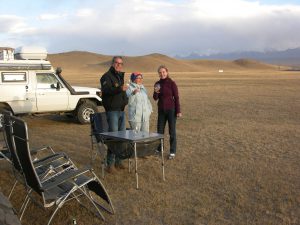 First night with our travel mates in front of Pamir | Kyrgyzstan