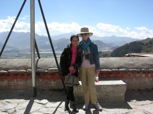Anneli and Pema at Drepang | China