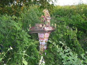 Each Garden and House with a Small Temple in Laos