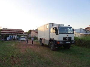 Unicat Truck Storage at a Friend's Place in Vientiane | Laos